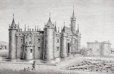 The Chateau of Rambouillet, France, after an 18th Century Engraving, from 